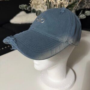 Stylish Unisex Distressed Blue Baseball Cap Adjustable Hat